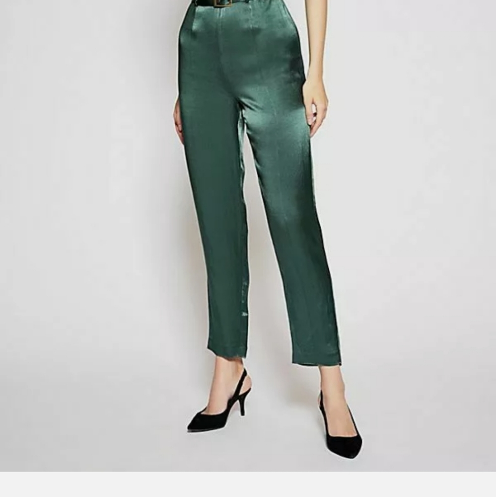 Free People BOHO I am a woman ankle green moss  jumpsuit long sleeves. XS 0 2 - Picture 12 of 15
